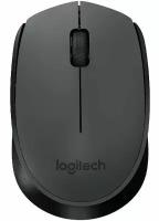 Беспроводная компактная мышь Logitech M170, серый/черный