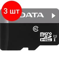 Карта памяти ADATA Premier microSDHC Class 10 UHS-I U1 + SD adapter