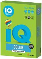 Бумага IQ color, А4, 120 г/м2, 250 л, интенсив, ярко-зеленая, MA42