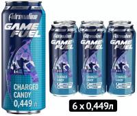 Энергетический напиток Adrenaline Game Fuel Конфетный, 0.449 л, 6 шт