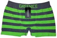 Трусы GREENICE, размер XL/XXL, зеленый, серый