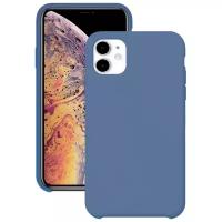 Силиконовый чехол для Apple iPhone 11 / Защитный чехол для мобильного телефона Эпл Айфон 11 с покрытием Софт Тач / Защитный силикон кейс для смартфона / Премиум покрытие Soft touch (Синий)