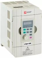 Преобразователь частоты 0,75-1,5кВт 1х230В VECTOR-100 EKF PROxima