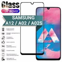 SAMSUNG Galaxy A12 21D ROBOGLASS Защитное стекло самсунг галакси Противоударное, закалённое, олеофобное стекло стекло на весь экран (Full Glue)