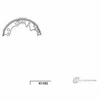 Колодки тормозные задние ATLAS / CONDOR 92- KASHIYAMA K1163