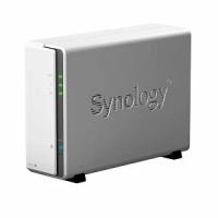 Synology DS120j Сетевое хранилище DC 800MhzCPU/ 512Mb/ up to 1HDDs/ SATA(3,5'')/ 2xUSB2.0/ 1GigEth/ iSCSI/ 2xIPcam (up to 5)/ 1xPS/ 2YW