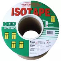 Уплотнитель для окон и дверей ISOTAPE, профиль D, черный, 100 м