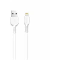 Кабель Micro-USB FaisON HX20 Rise, 2.0м, круглый, 2.1A, силикон, цвет: белый