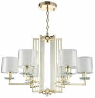 Люстра подвесная Crystal Lux NICOLAS SP-PL6 GOLD/WHITE