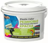 Краска резиновая эластичная атмосферная Новбытхим Elastic Color (2,4кг) шоколадно-коричневая RAL8017