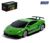 Машина металлическая LAMBORGHINI GALLARDO LP 570-4 SUPERLEGGERA, 1:64, цвет зелёный