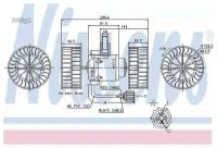 NISSENS 87037 NS87037_электродвигатель отопителя! с крыльчатками 24VScania 124