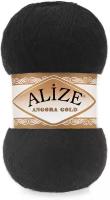 Пряжа Alize Angora Gold черный (60), 5 шт