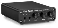 Fosi Audio K5 Mini HiFi Игровой стерео усилитель для активных колонок и наушников с микрофоном