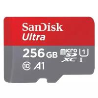 Карта памяти SanDisk Ultra microSDXC 256GB + SD Adapter 120MB/s A1 Class 10 UHS-I
