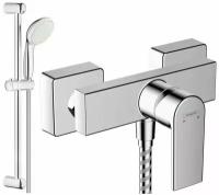 Смеситель Hansgrohe Vernis Shape 71650000 и душевая система Grohe, хром