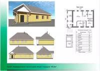 Проект Одноэтажный жилой дом 16х10м 140,5м2