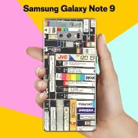 Силиконовый чехол на Samsung Galaxy Note 9 Кассеты / для Самсунг Галакси Ноут 9