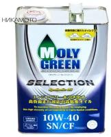 Синтетическое моторное масло MolyGreen Selection 10W-40 SN/CF, 4 л