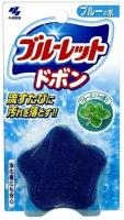 Kobayashi Таблетка для бачка унитаза очищающая и дезодорирующая, с эффектом окрашивания воды, с ароматом мяты, Blue Mint, 60 гр