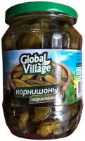 Огурцы корнишоны маринованные Global Village, 720 мл