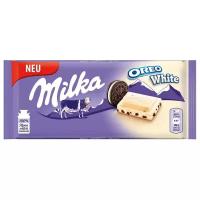 Шоколад Milka белый с печеньем Oreo, 100 г
