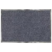 Коврик входной ворсовый влаго-грязезащитный лайма, 120×150 см, ребристый, толщина 7 мм, серый