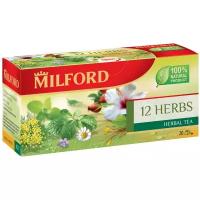 Чайный напиток травяной Milford 12 herbs в пакетиках, 20 пак