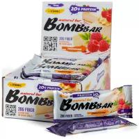 BOMBBAR Протеиновый батончик 60г (20шт коробка) (Малиновый чизкейк)