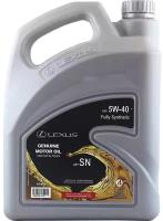 Синтетическое моторное масло LEXUS Engine Oil SN 5W40 4 л