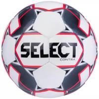 Мяч футбольный SELECT Contra Basic, арт. 0854146003, размер 4, FIFA Basic, 32 панели, ПУ, ручная сшивка, бел-чер-красн