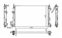 Радиатор системы охлаждения OPEL Vectra 1.8 02- NRF 58203A