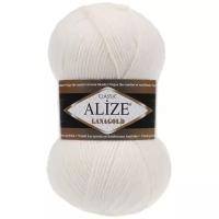 Пряжа Alize Lanagold, 49 % шерсть, 51 % акрил, 100 г, 240 м, 1 шт., 450 жемчужный 240 м