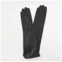 Перчатки Nice Ton, демисезон/зима, натуральная кожа, подкладка, размер 6, черный