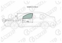 XYG NUBIRA03FDLH Стекло переднее левое опускное CHEVROLET LACETTI /DAEWOO NUBIRA 4/5D 04-13