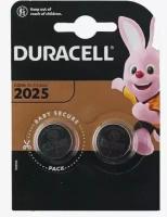 Батарейка литиевая Duracell, CR2025-2BL, 3В, блистер, 2 шт