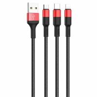 Кабель Hoco X26 Xpress USB - microUSB/USB Type-C/Lightning