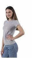 Женская футболка SERGIO DALLINI с коротким рукавом и круглым вырезом SDT651-2-L Серый