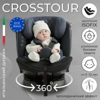 Автокресло группа 0/1/2/3 (до 36 кг) SWEET BABY Crosstour 360 SPS Isofix, grey/black