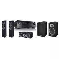 Домашний кинотеатр 5.0 DENON+HECO (AVRX250BTBKE2+Victa Prime 502+Victa Prime Center 102+Victa Prime 302)