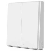 Выключатель с электронной коммутацией Aqara Smart Wall Switch D1 двойной без Zero line QBKG22LM