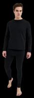 Термобелье мужское (лонгслив. брюки), цвет черный, размер 54./В упаковке шт: 1