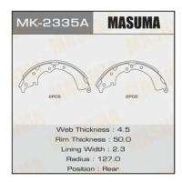 Колодки барабанные Masuma R-1076 (1/8), MK2335A MASUMA MK-2335A