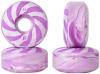 Колеса (4 Штуки) Для Скейтборда Footwork 2022 Swirl 53Mm 99A (Round Shape) Purple