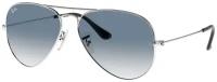 Солнцезащитные очки Ray-Ban Ray-Ban RB 3025 003/3F RB 3025 003/3F, серебряный, голубой