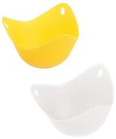 Форма для варки яиц пашот Marmiton 17349, 2 шт., желтый/белый