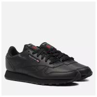 Женские кроссовки Reebok Classic Leather чёрный, Размер 37 EU