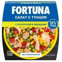 Fortuna Салат с тунцом с кукурузой и овощами, 230 г