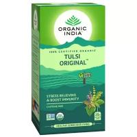 Чай зеленый Organic India Tulsi original в пакетиках, базилик, бренди, 25 пак