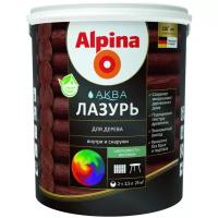 Лазурь защитная для древесины Alpina Аква (2,5л) рябина